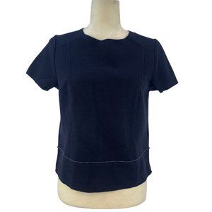 Banana Republic Knit Top Blue Short Sleeve Small